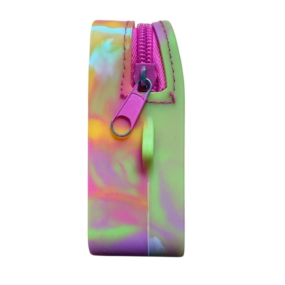 4/$25 Iscream Rainbow Tie Dye Pop It Popper Pencil Case Fidget Zip Pouch - Picture 6 of 10